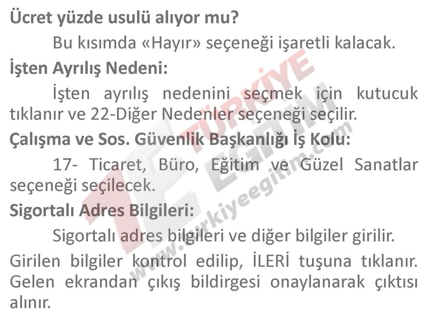 Ücretli Öğretmen İşe Giriş ve İşten Ayrılış İşlemleri Nasıl yapılacak? 20