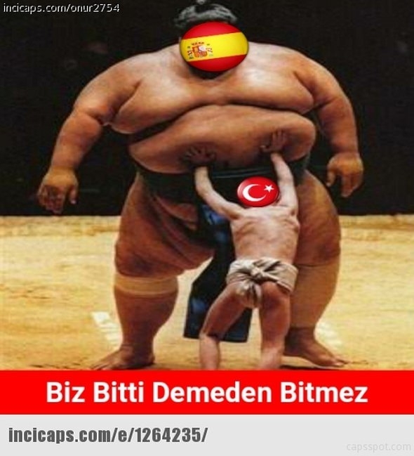 Türkiye-İspanya maçı capsleri! 11