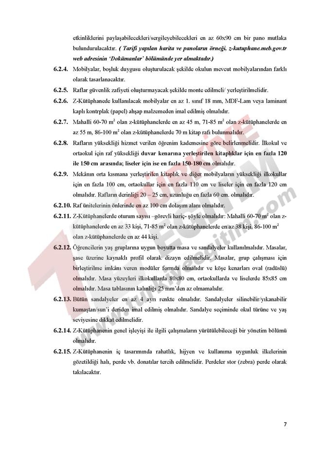 Z Kütüphane Teknik Şartname 8