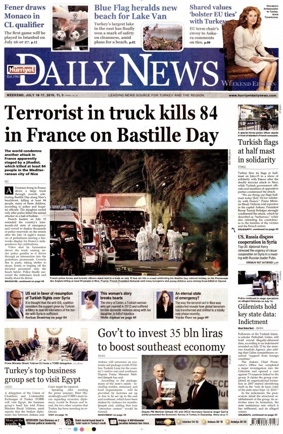 16 Temmuz 2016 gazete manşetleri 25