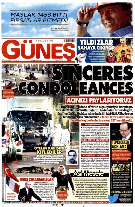 16 Temmuz 2016 gazete manşetleri 28