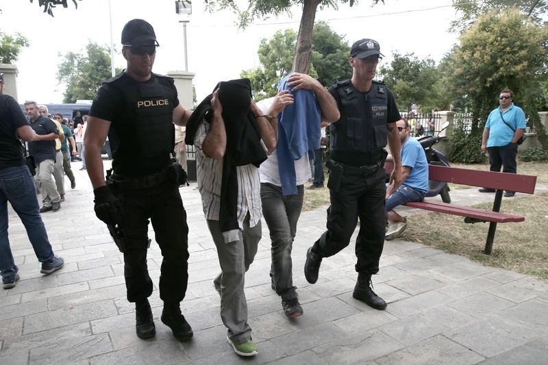 Yunanistan'a kaçan darbeciler Adliye'ye böyle geldiler 9