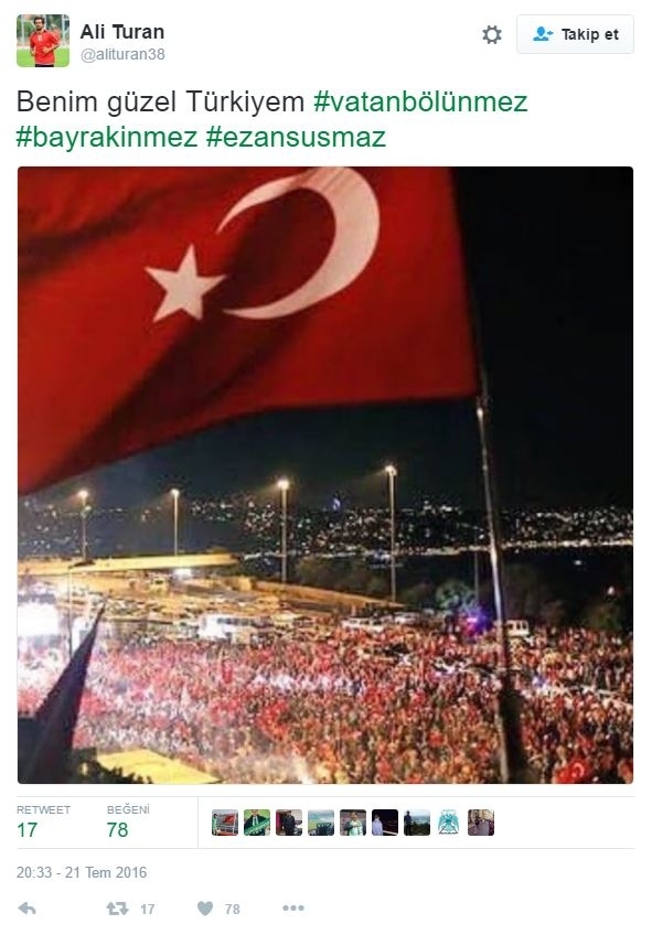 Futbol dünyası darbe girişimine karşı tek yürek 10