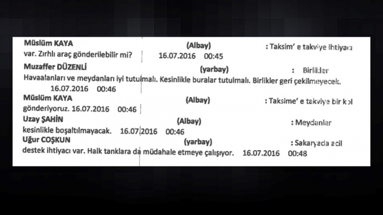 Darbeci hainlerin 'Whatsapp' yazışmaları 22