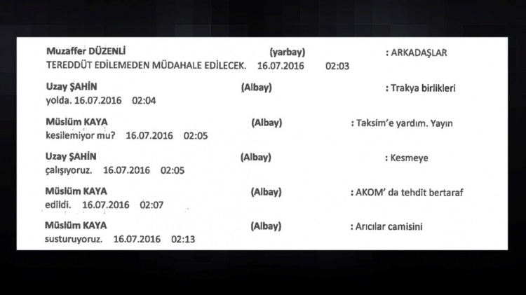 Darbeci hainlerin 'Whatsapp' yazışmaları 29