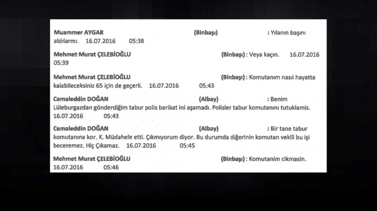 Darbeci hainlerin 'Whatsapp' yazışmaları 40