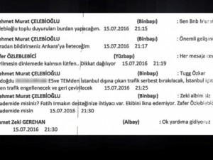 Darbeci hainlerin 'Whatsapp' yazışmaları