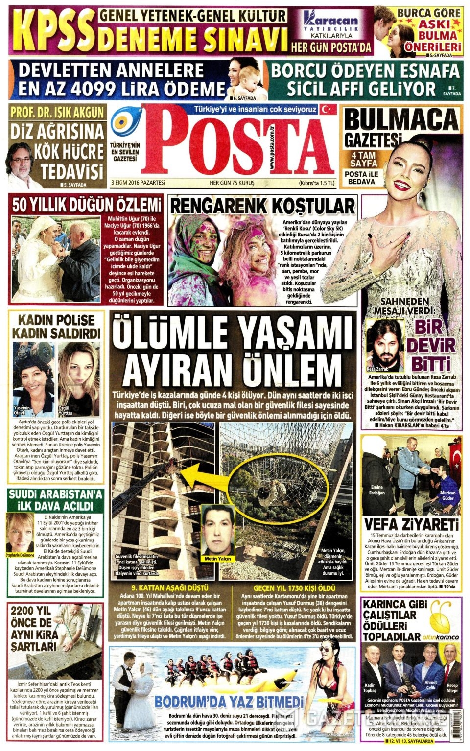 3 Ekim Pazartesi gazete manşetleri 20