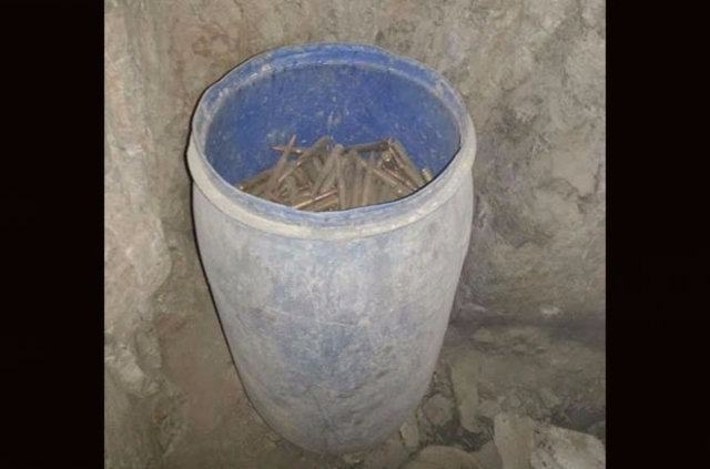 Mağara içerisinde cephanelik bulundu 11