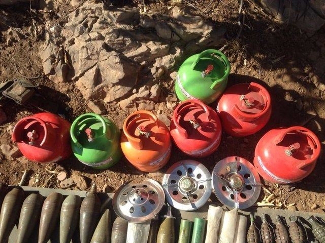 Mağara içerisinde cephanelik bulundu 17