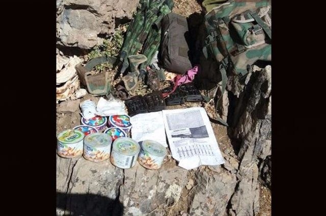 Mağara içerisinde cephanelik bulundu 6