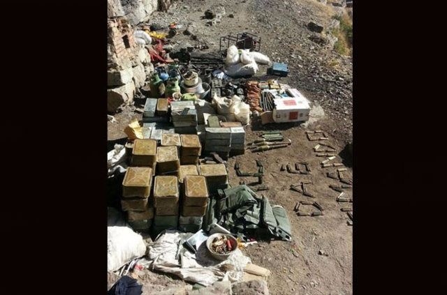 Mağara içerisinde cephanelik bulundu 8