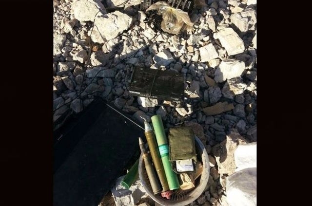 Mağara içerisinde cephanelik bulundu 9