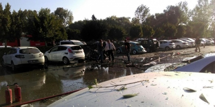 Antalya'da otoparkta patlama!