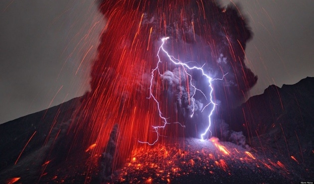 Volkanik patlamaları böyle görüntülediler 13