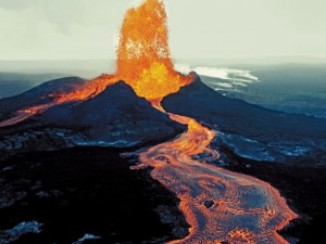 Volkanik patlamaları böyle görüntülediler