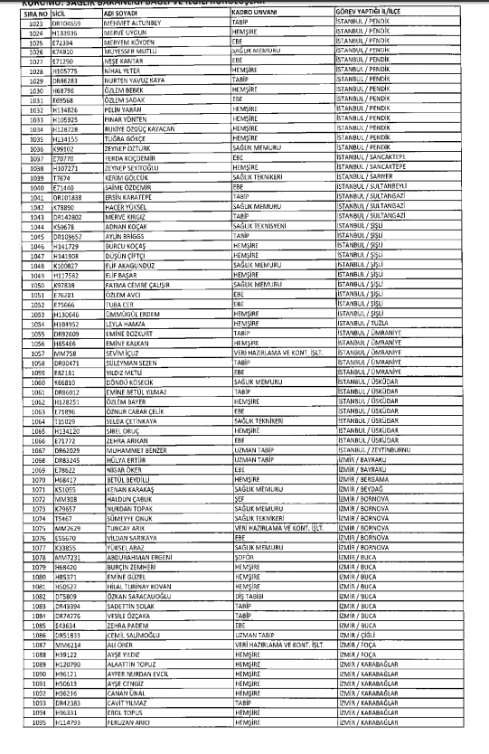 İşte kamuda ihraç edilenlerin ve göreve iade edilenlerin tam listesi 185