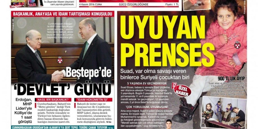 4 Kasım Cuma gazete manşetleri