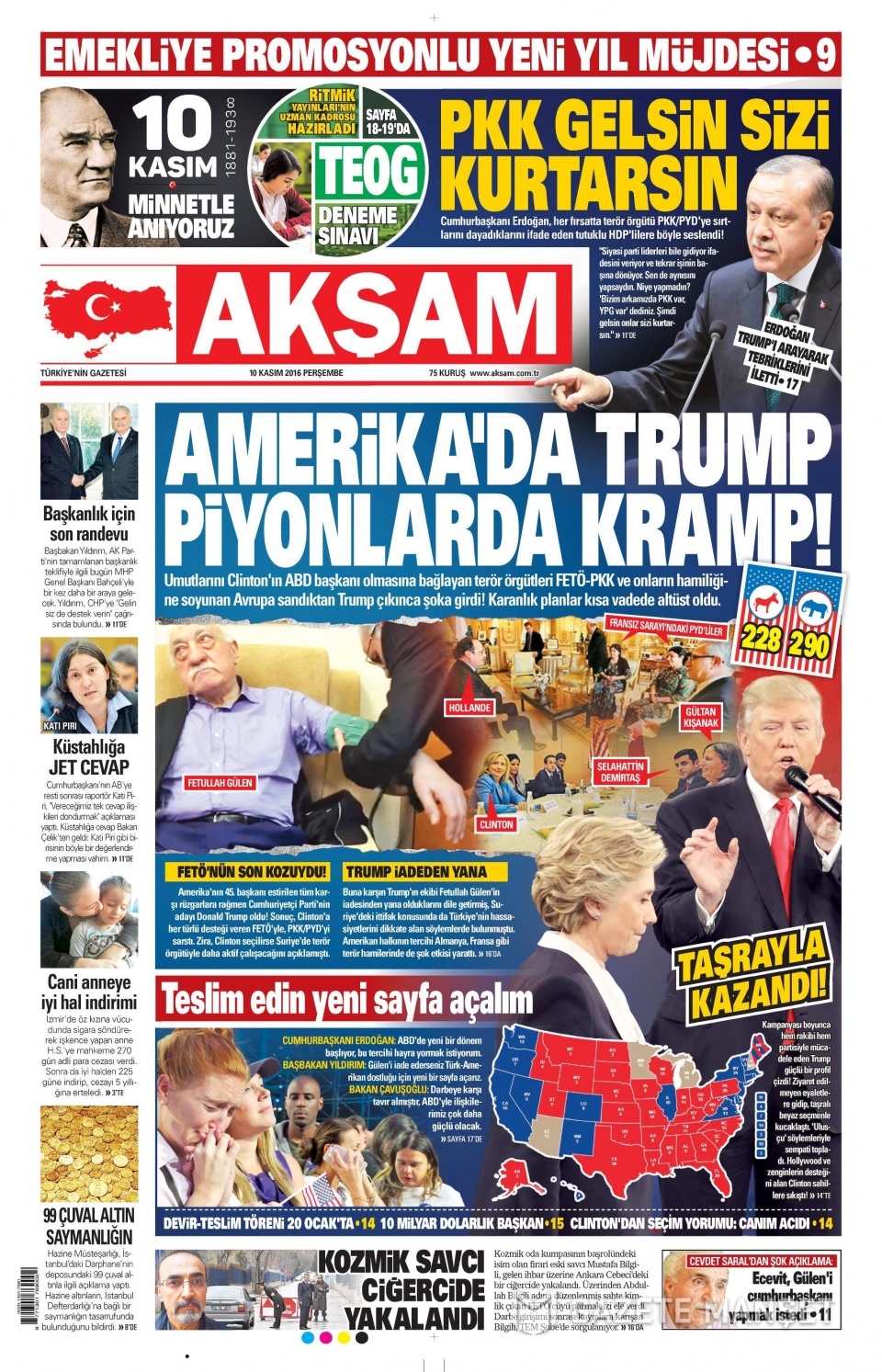10 Kasım Perşembe gazete manşetleri 12