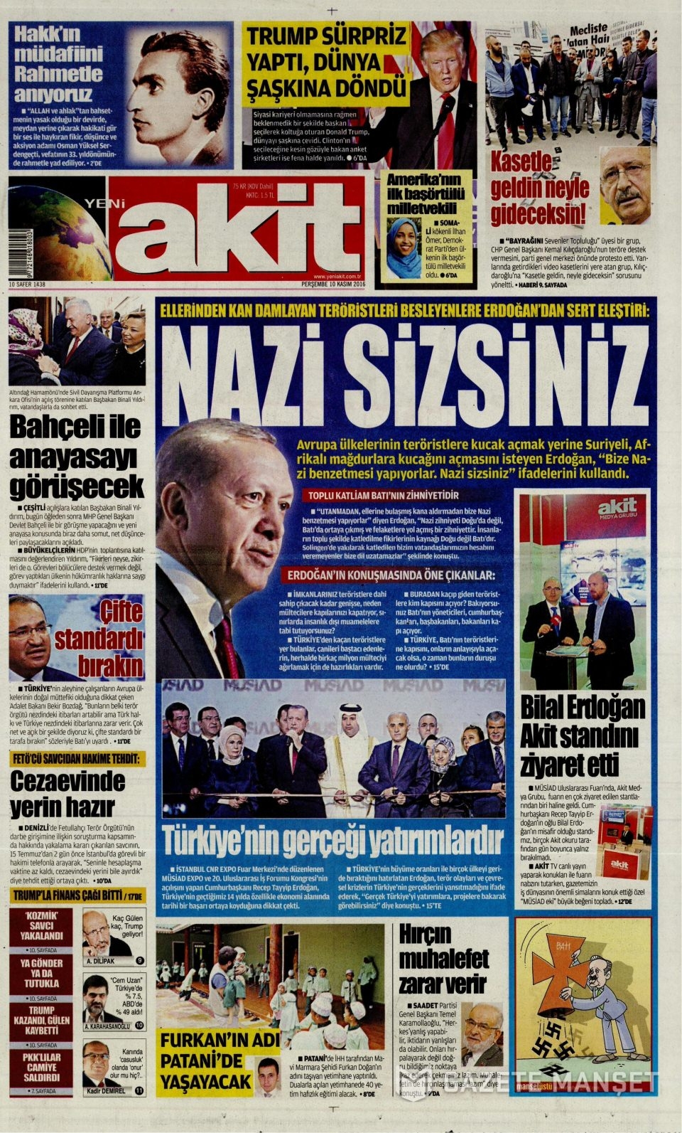 10 Kasım Perşembe gazete manşetleri 2