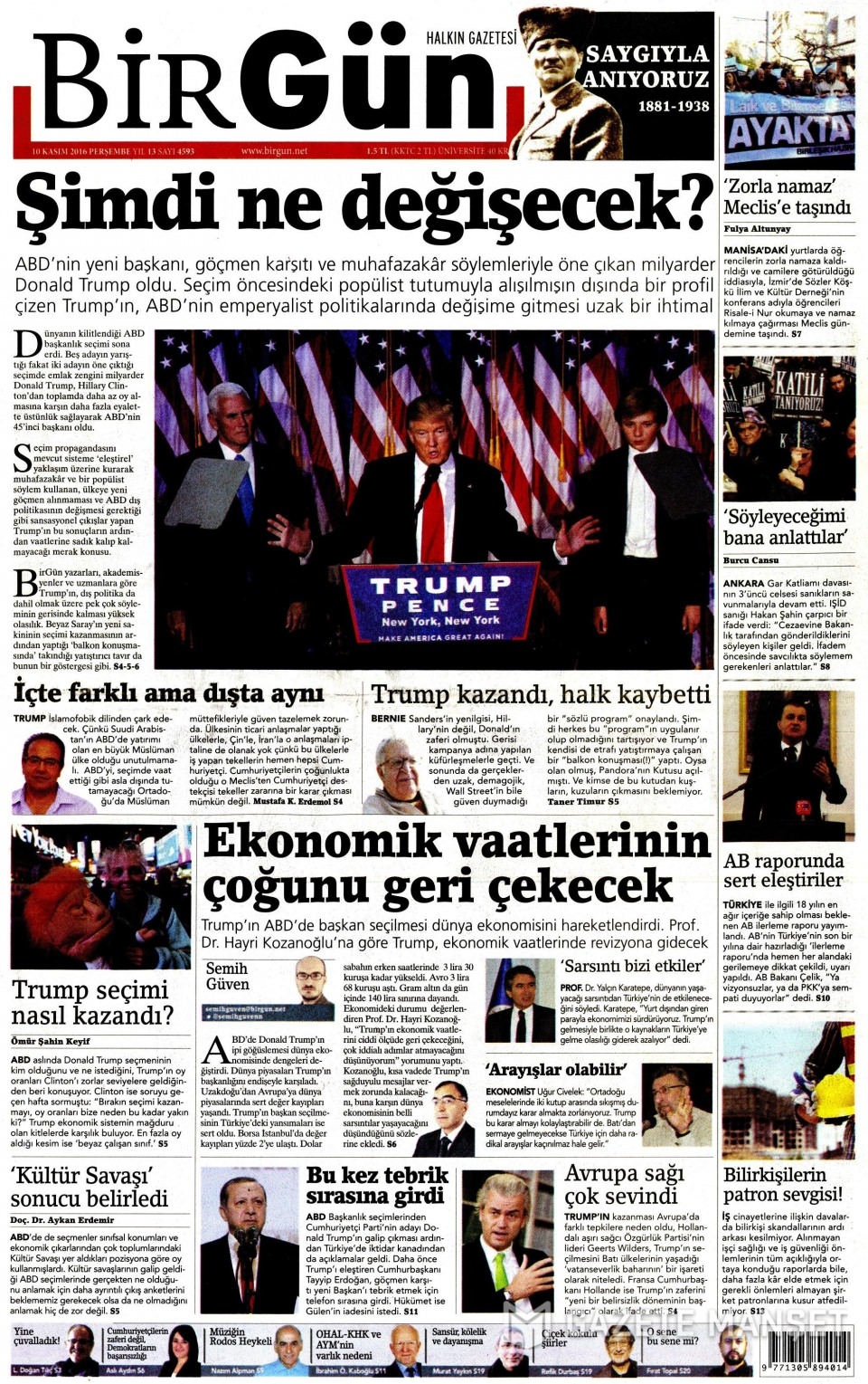 10 Kasım Perşembe gazete manşetleri 21