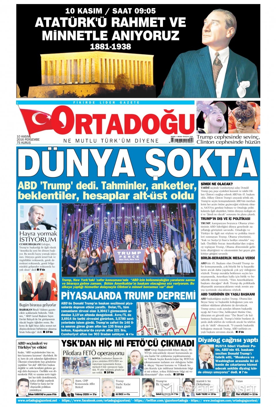 10 Kasım Perşembe gazete manşetleri 27