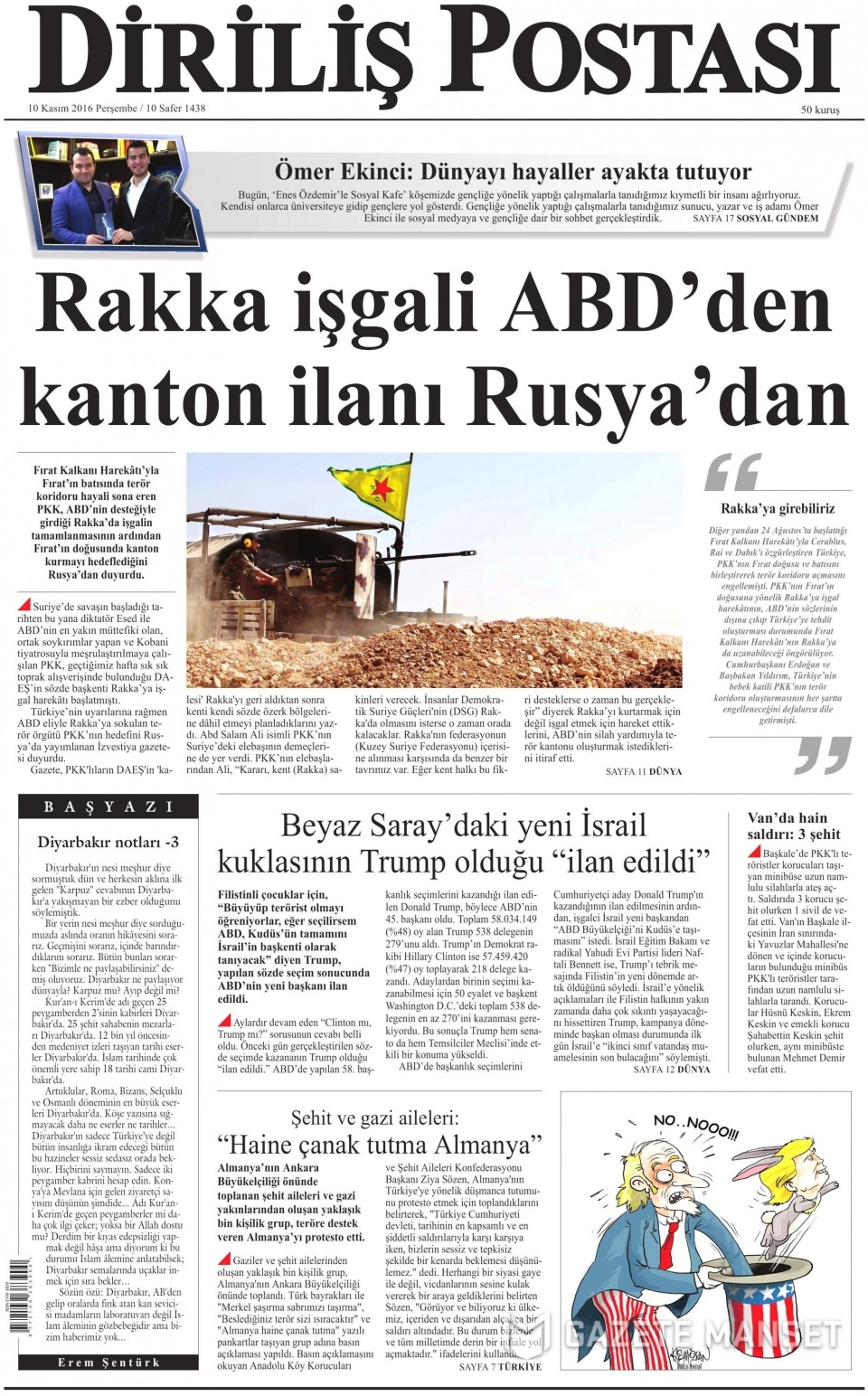 10 Kasım Perşembe gazete manşetleri 9