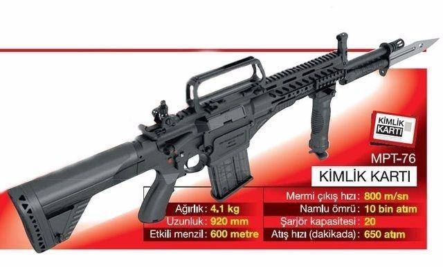 Mehmetçik'in yeni tüfeği 'MPT-76' 8