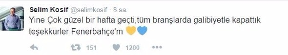 Fenerbahçe'den Galatasaray'a olay tweet! 8