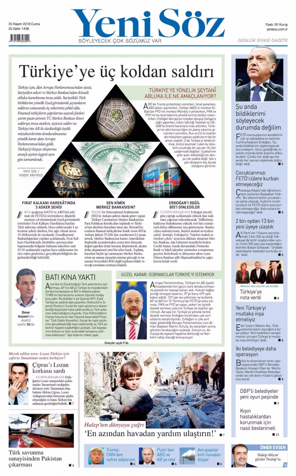 25 Kasım Cuma Gazete Manşetleri 22