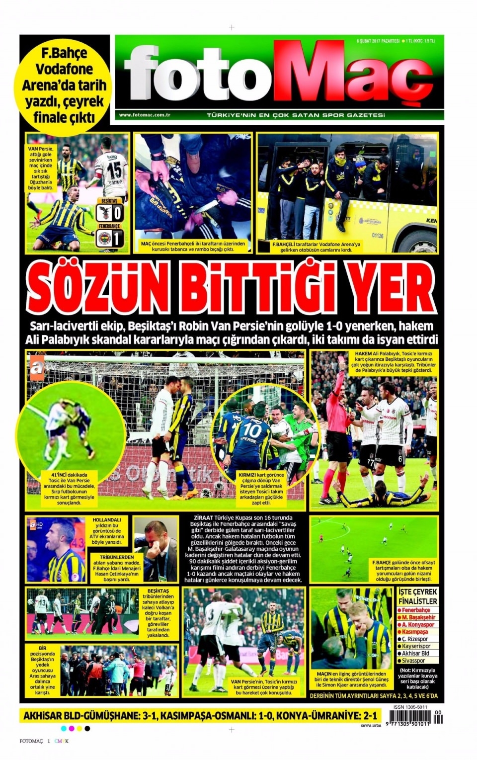 6 Şubat Pazartesi Gazete Manşetleri 15