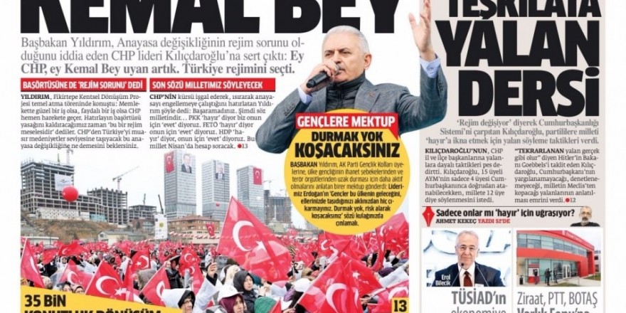 6 Şubat Pazartesi Gazete Manşetleri