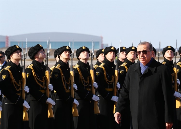 Cumhurbaşkanı Erdoğan'ı Moskova'da böyle karşıladılar 1