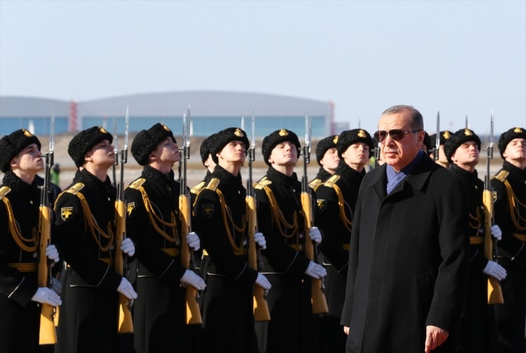 Cumhurbaşkanı Erdoğan'ı Moskova'da böyle karşıladılar 5