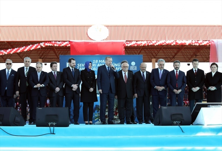 Cumhurbaşkanı Erdoğan, 18 Mart Stadyumu'nda 57