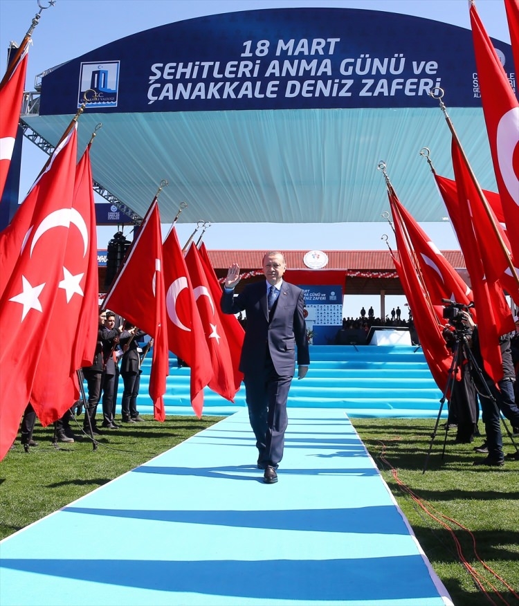 Cumhurbaşkanı Erdoğan, 18 Mart Stadyumu'nda 61