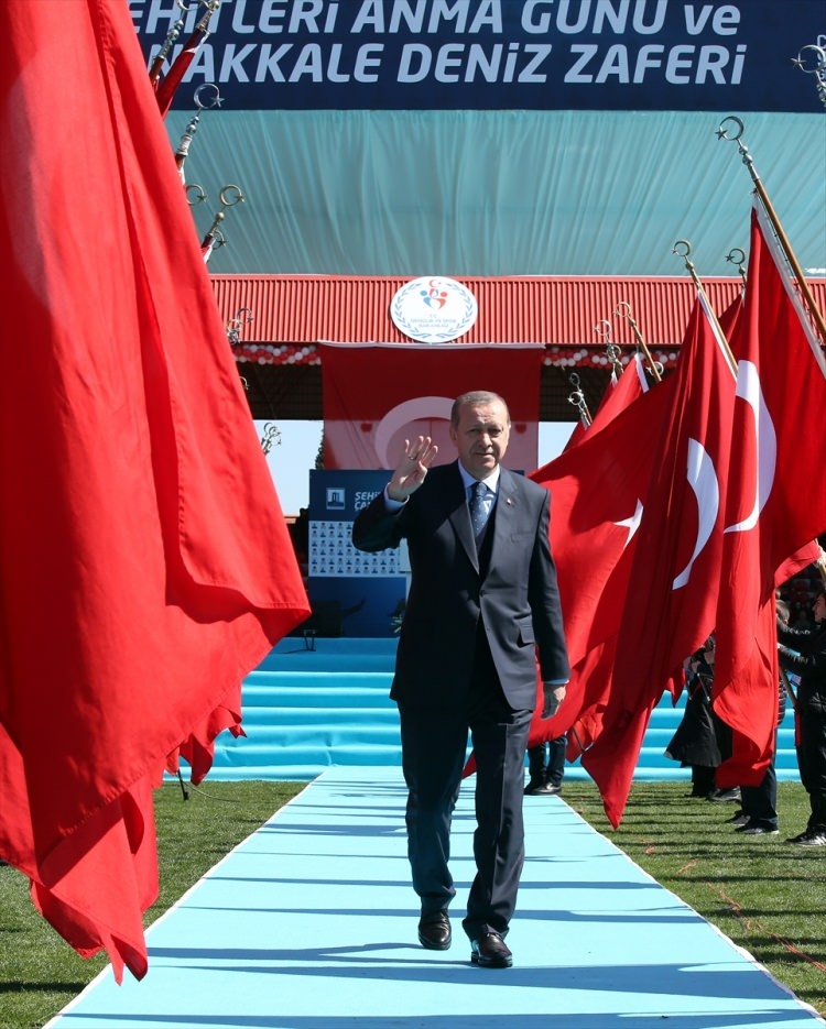 Cumhurbaşkanı Erdoğan, 18 Mart Stadyumu'nda 62