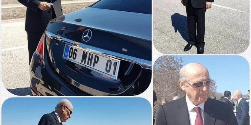 Devlet Bahçeli yeni makam aracıyla poz verdi