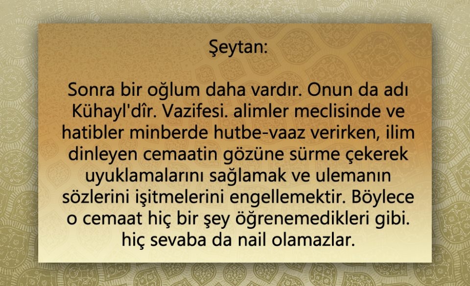 Peygamber Efendimiz (SAV)'in  Şeytan ile konuşması 103