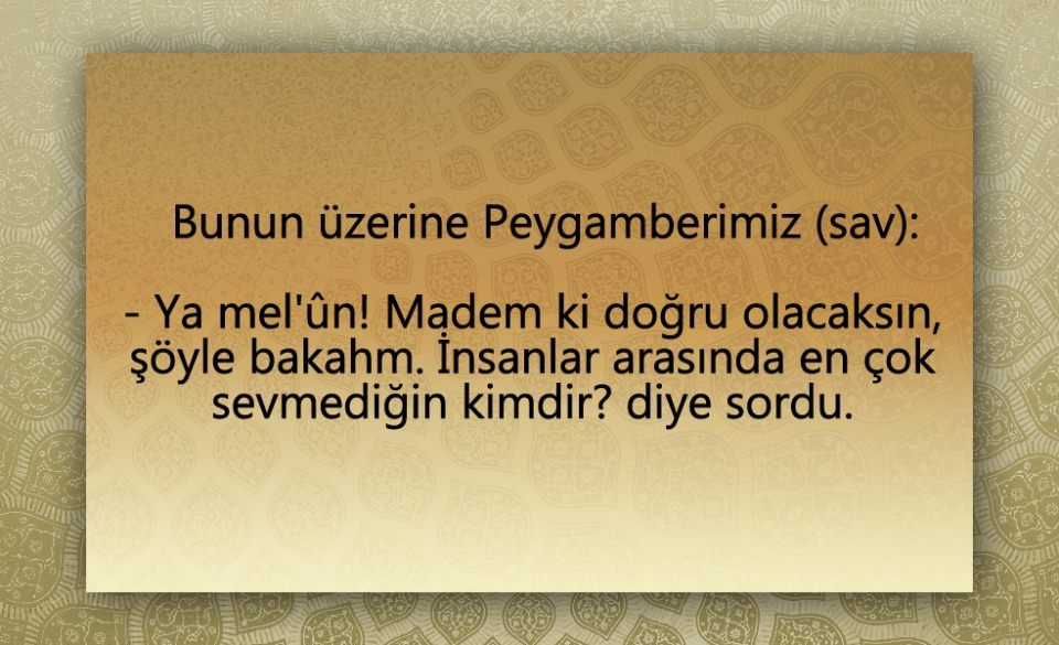 Peygamber Efendimiz (SAV)'in  Şeytan ile konuşması 13