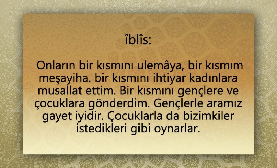 Peygamber Efendimiz (SAV)'in  Şeytan ile konuşması 46