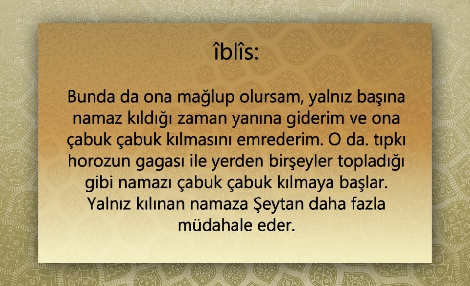 Peygamber Efendimiz (SAV)'in  Şeytan ile konuşması 57