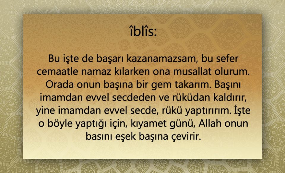 Peygamber Efendimiz (SAV)'in  Şeytan ile konuşması 58