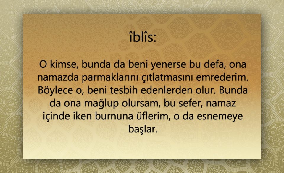 Peygamber Efendimiz (SAV)'in  Şeytan ile konuşması 59