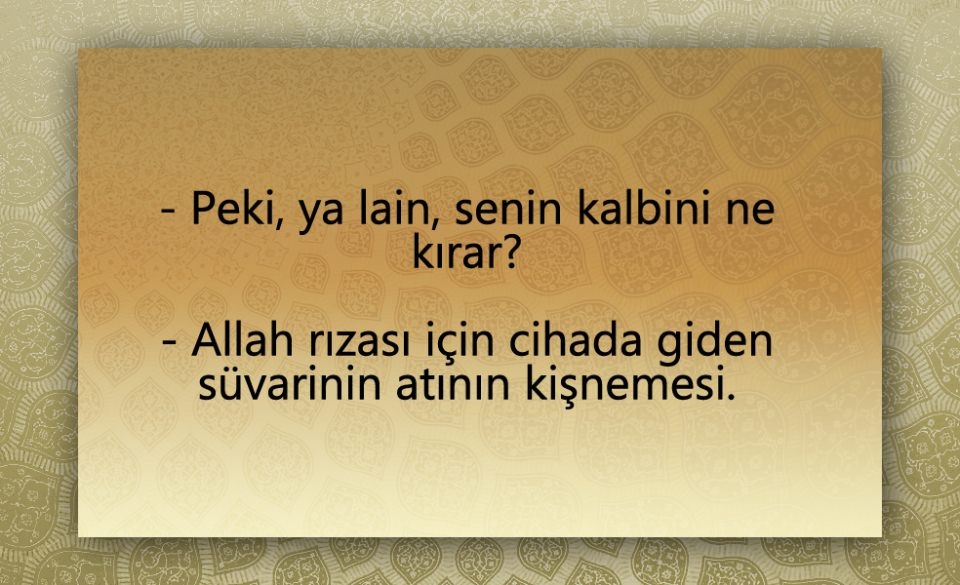 Peygamber Efendimiz (SAV)'in  Şeytan ile konuşması 73