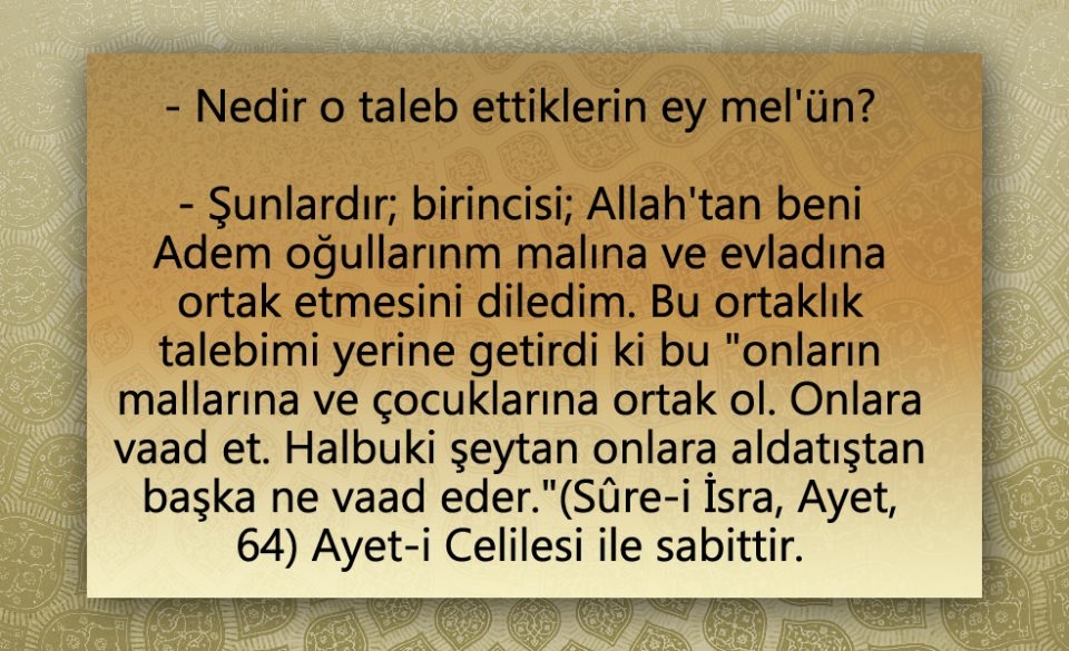 Peygamber Efendimiz (SAV)'in  Şeytan ile konuşması 85