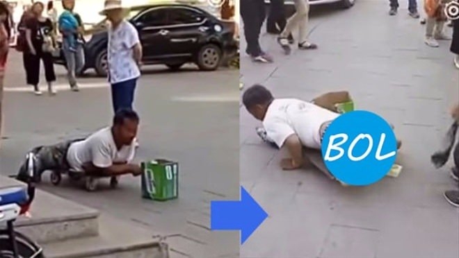 Sahtekar dilencilerin yaptığı numaraları gösteren 19 kare 9