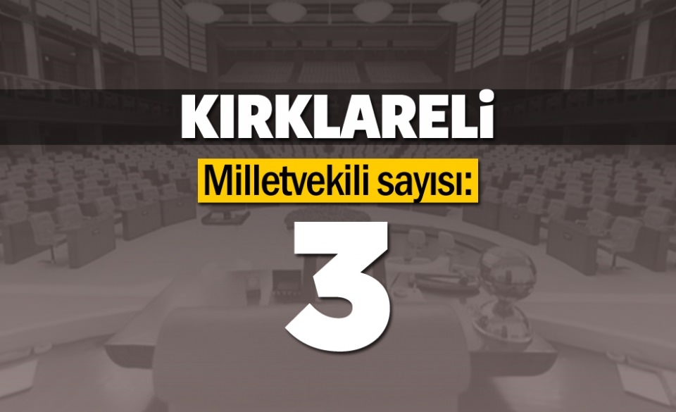 İşte il il milletvekili sayıları 40