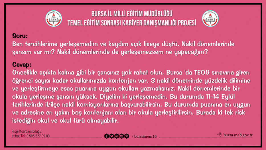 2017 TEOG Nakil Süreci 10 Soru, 10 Cevap 9