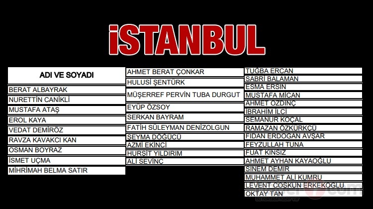 AK Parti'nin milletvekili adayları belli oldu 2